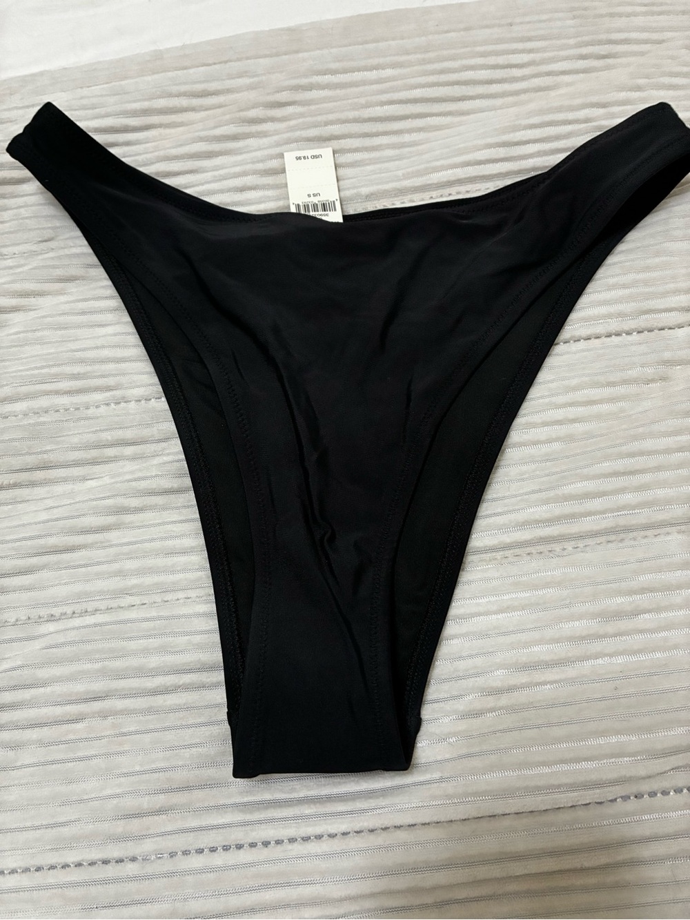 aerie Black High-Cut Swim Bottom
